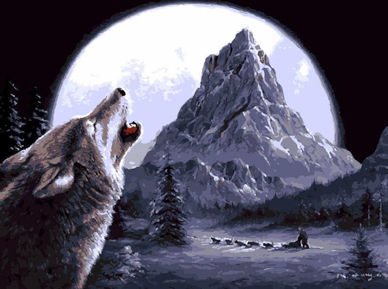 

Wild Wolf – Paint By Numbers - 40*50CM, 501 Original