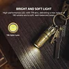 i18 Brass USB-C Rechargeable Keychain Flashlight 180 Lumen Mini Waterproof Strong Light Emergency Durable Key Flashlight