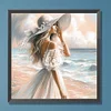 Diamond Painting-DIY Full Round Drill Beach Girl