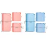 (US Only)6Pcs Diamond Art Tray Rhinestone Sorting Tray Diamond Painting Tray (Pink Blue)