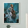 Meerjungfrau 5d DIY Runde Vollbohrer Dimond Gemälde Kit Haus Wanddekoration 30x40cm