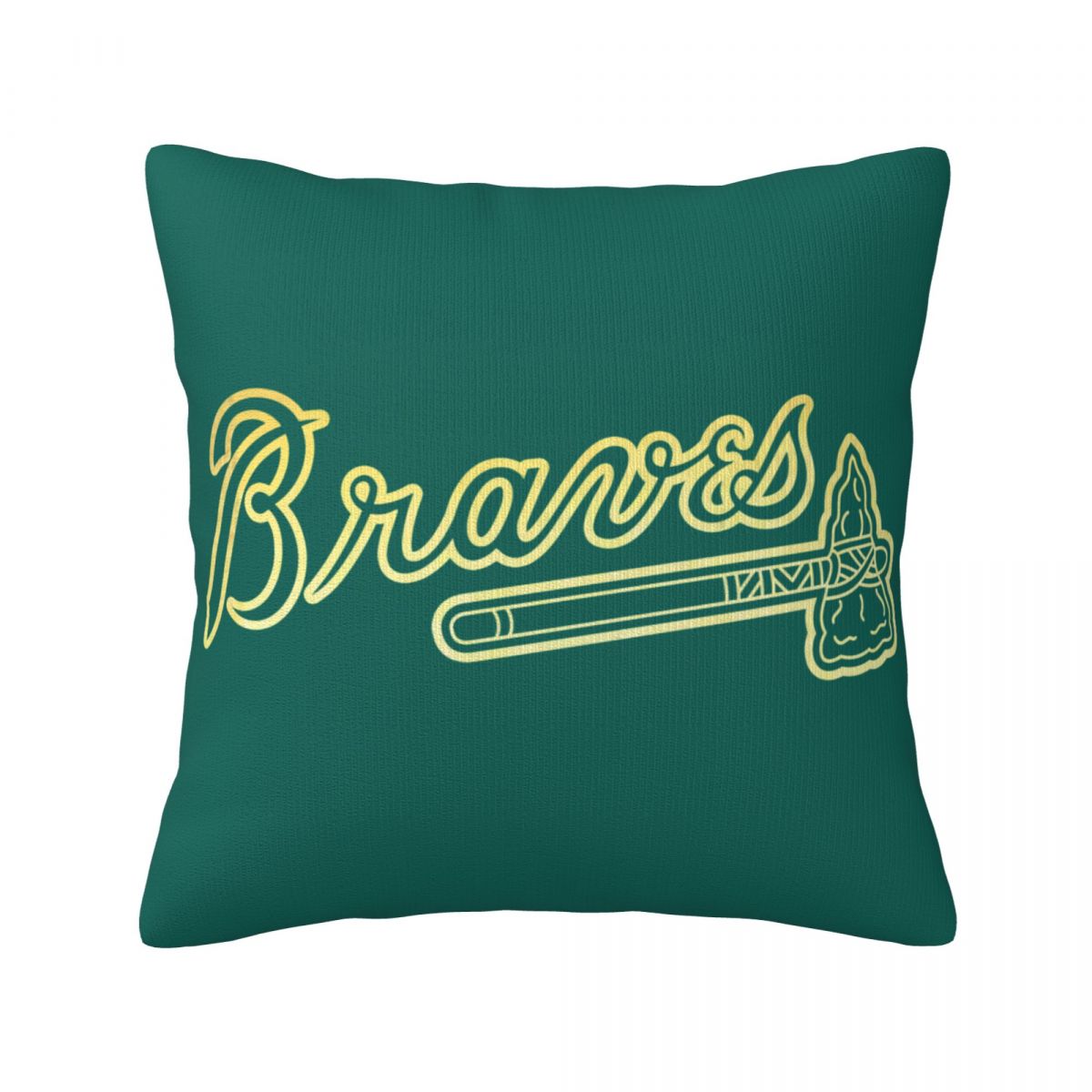 Atlanta Braves St Patrick's Day Primary Logos Throw Pillow Covers 18x18