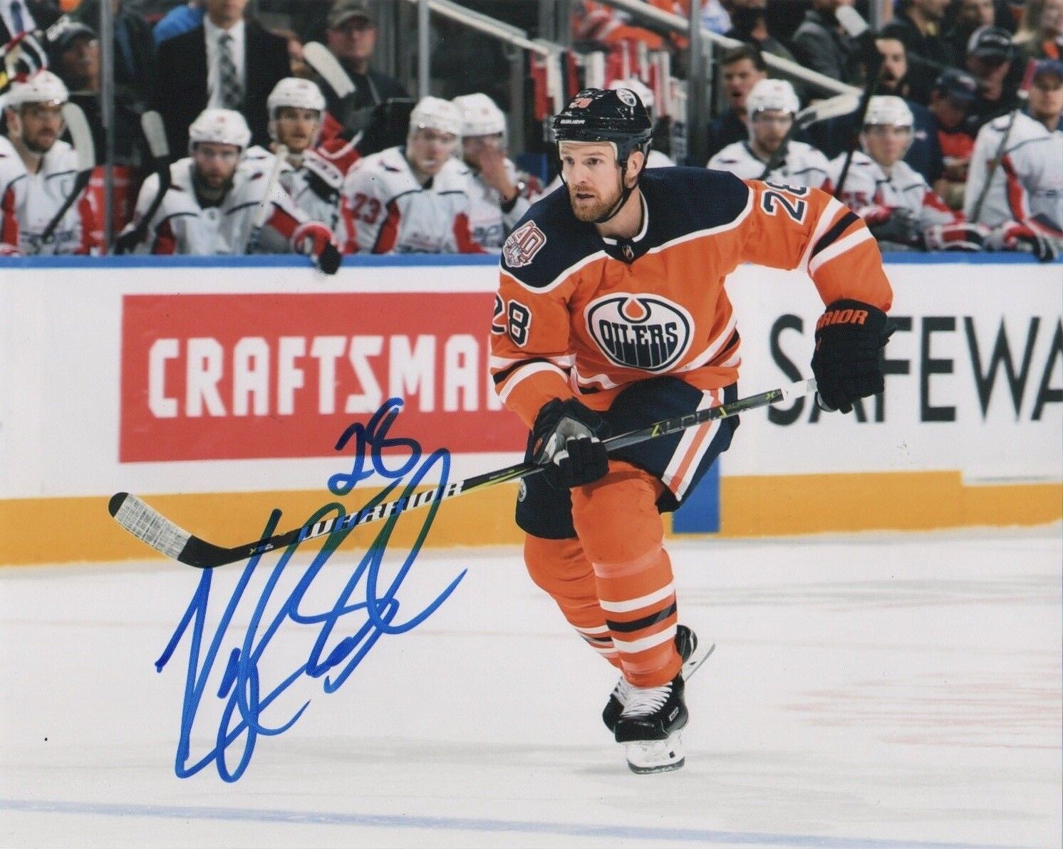 Edmonton Oilers Kyle Brodziak Autographed Signed 8x10 NHL Photo Poster painting COA #1