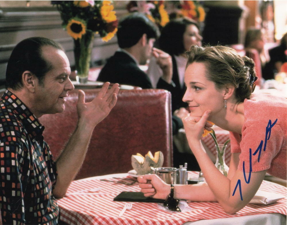 HELEN HUNT SIGNED AUTOGRAPH 11x14 Photo Poster painting - JACK NICHOLSON, AS GOOD AS IT GETS