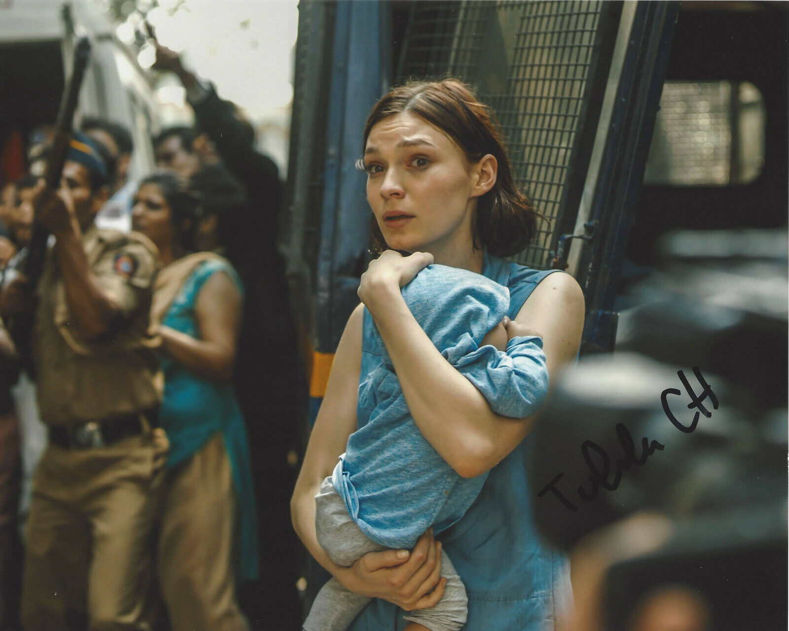 TILDA COBHAM-HERVEY SIGNED 'I AM WOMAN' 8X10 Photo Poster painting E w/COA ACTRESS HOTEL MUMBAI