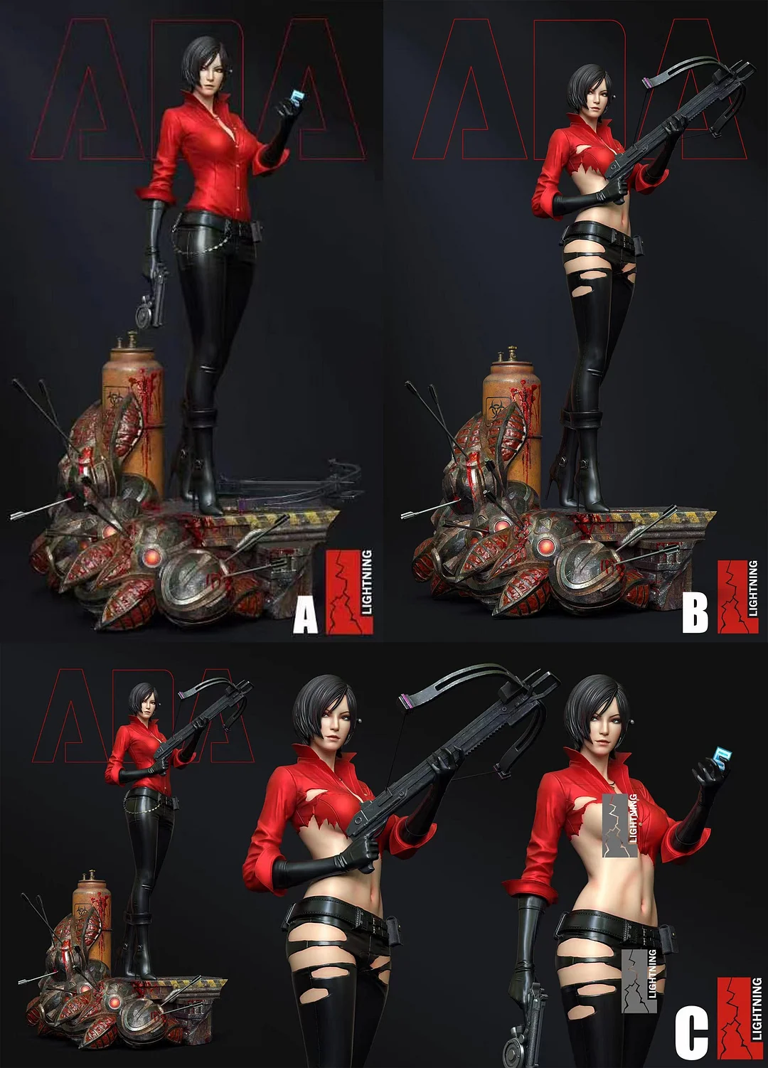 Lightning Studio Resident Evil Sixth Ada Wong Resin Statue Pre-order Ver C  1/4