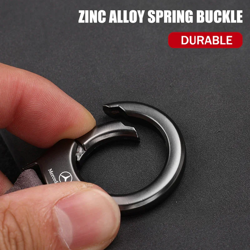 New zinc alloy suede keychain