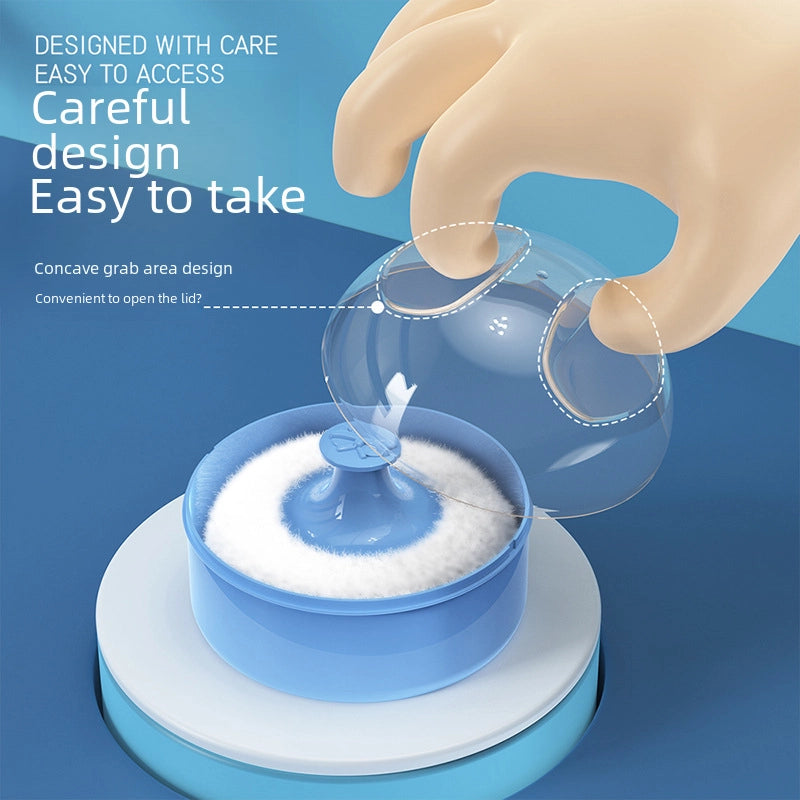 Talcum Powder Powder Box Baby Newborn Baby Children Portable Special Packing Prickly Heat Powder Box Empty Box