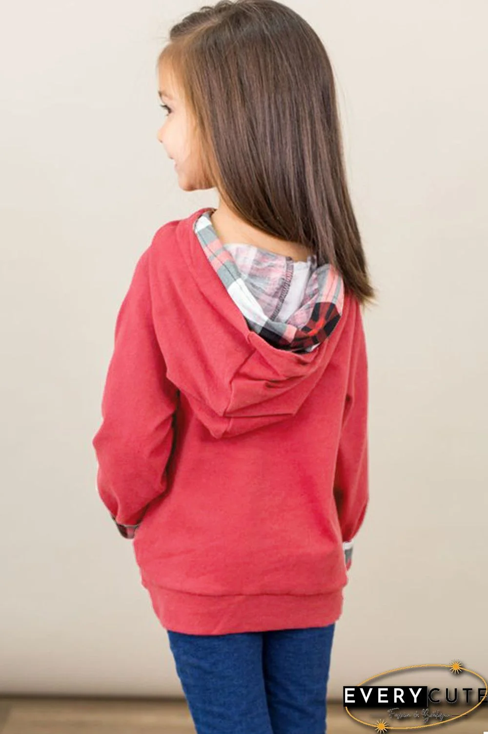 Red Toddlers Double Hooded Sweatshirt