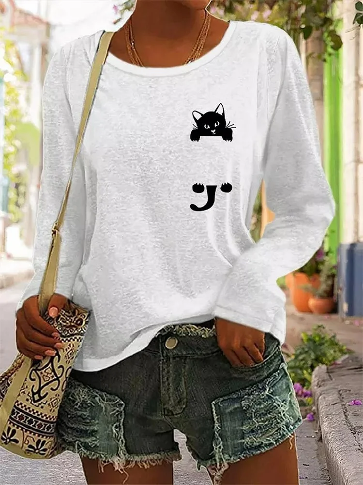 Animal Crew Neck Casual T-Shirt