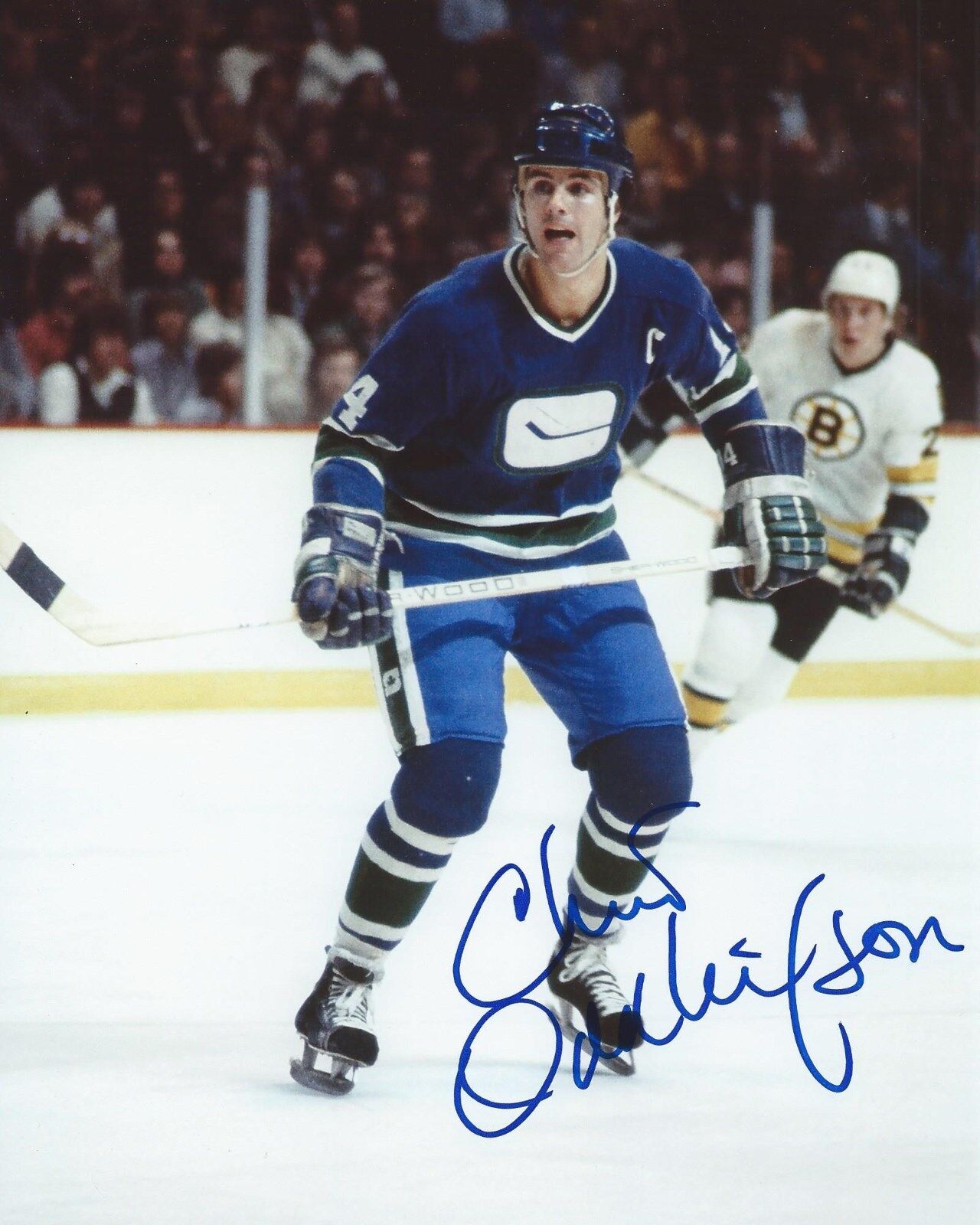 Chris Oddleifson Signed 8×10 Photo Poster painting Vancouver Canucks Autographed COA