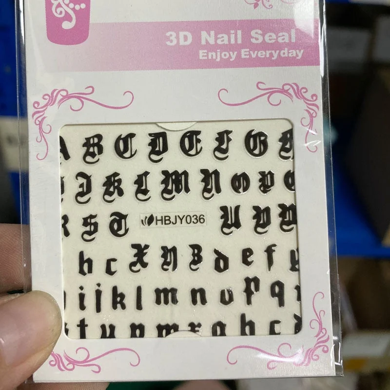 Red Lips Nail Art Stickers Nails Decals Hot Sexy Girl Tip Water Sliders Black Letters Heart Self Adhesive Tattoo Nail Decoration-Nail Inspo