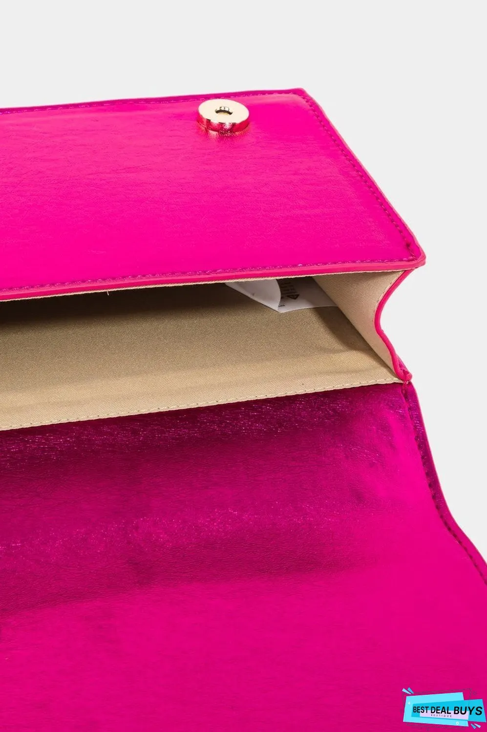 Fame Rhinestone Studded Rectangle Crossbody Bag