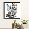 Diamond Painting -5D Full Round Drill Winged Kitten