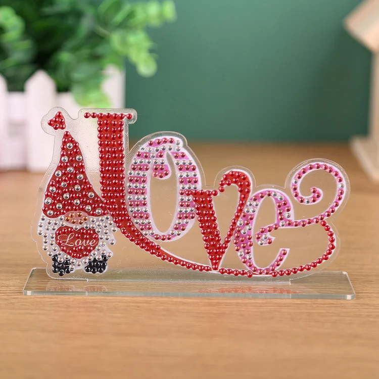 DIY Crystal Diamond Painting Valentines Day Desk Ornaments Kit (CB011)