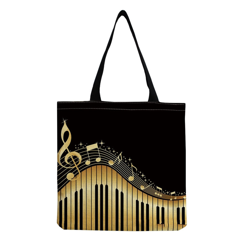 Source Piano Printed Casual Bag Harajuku Style Fashion Shoulder Bag Student Large Capacity Handbag