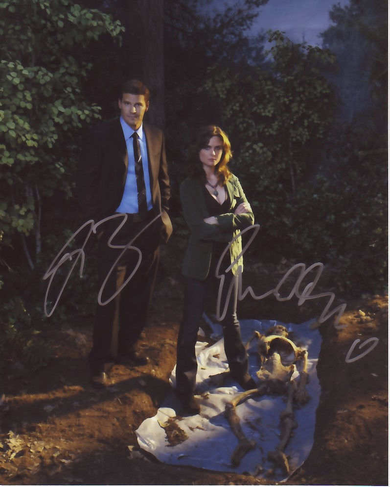 BONES CAST AUTOGRAPH SIGNED PP Photo Poster painting POSTER