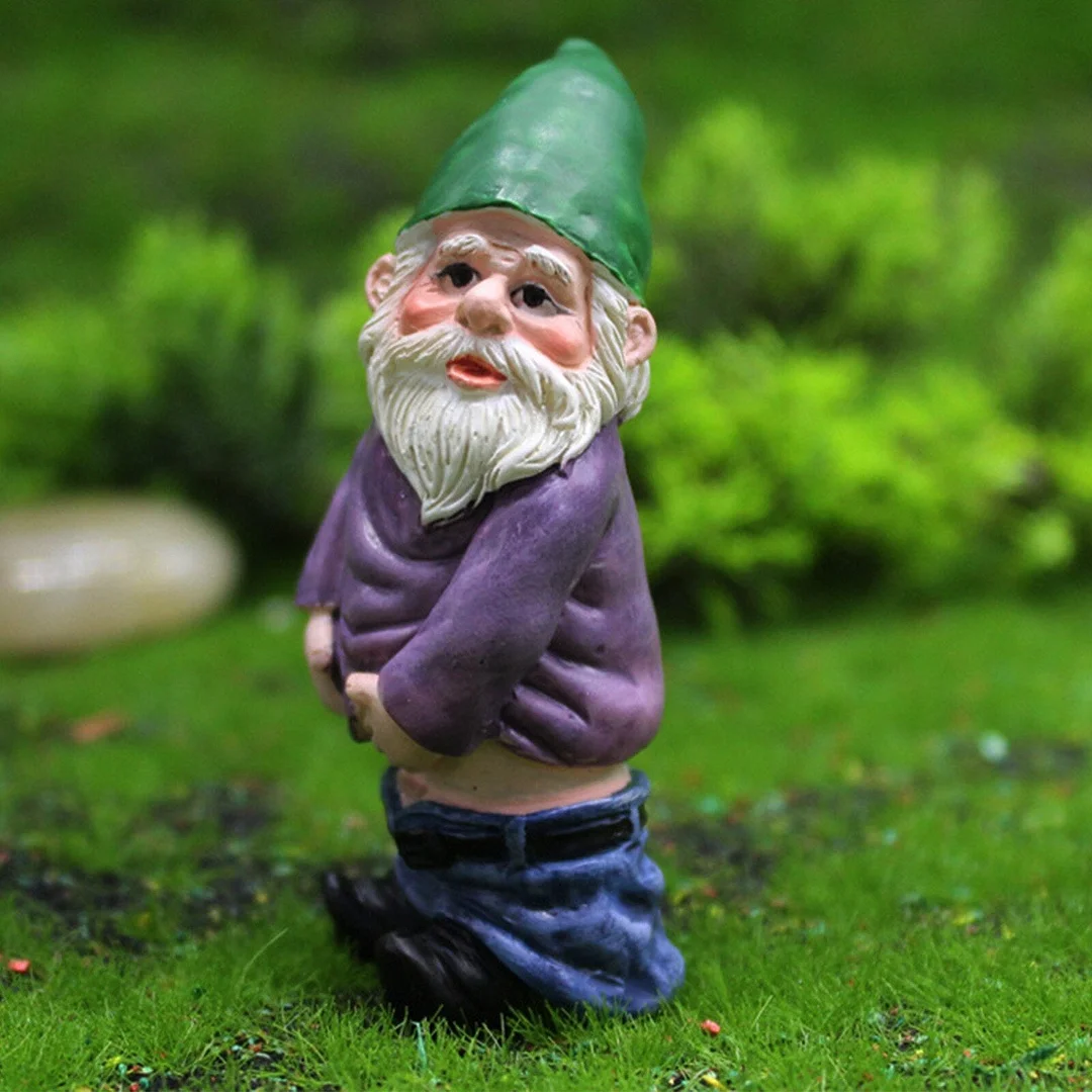 Miniature Garden Drunk Dwarfs Elves Ornaments Moss Micro Landscape Fairy Decorations Mini Resin Crafts Figure Bonsai Home Decor