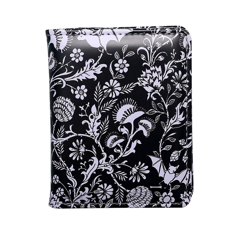 Unisex Skull PVC Hidden Buckle Small Wallets