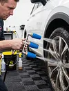 3 in 1 Pressures Washer Turbo Nozzle with 1/4 Inch Quick Connection 360 Degree Rotating Tip Turbo Nozzle 4000 PSI for Garden Car Concrete Brick