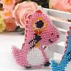 Bead Embroidery - Dinosaur Beaded Counted Cross Stitch Keyring