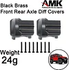 AMK TRX4M Brass Weight Blocks Knuckle Axle Cover Diff Cover Steering Link for 1/18 RC Car TRX4M Upgrade Parts RC Crawler (4-in-1 Set for TRX4M)
