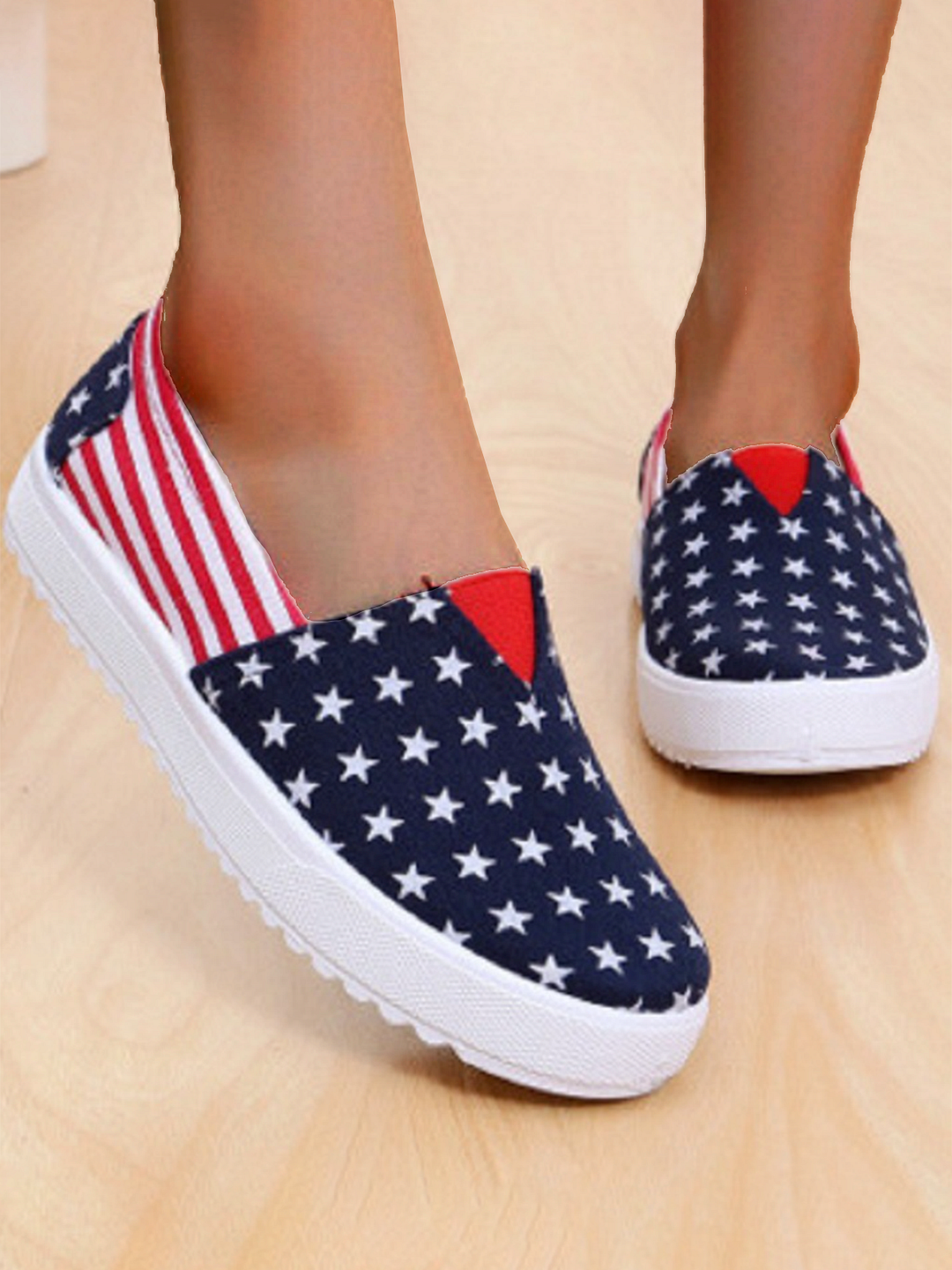 Lightweight Breathable American Flag Deep Mouth Shoes | EGEMISS