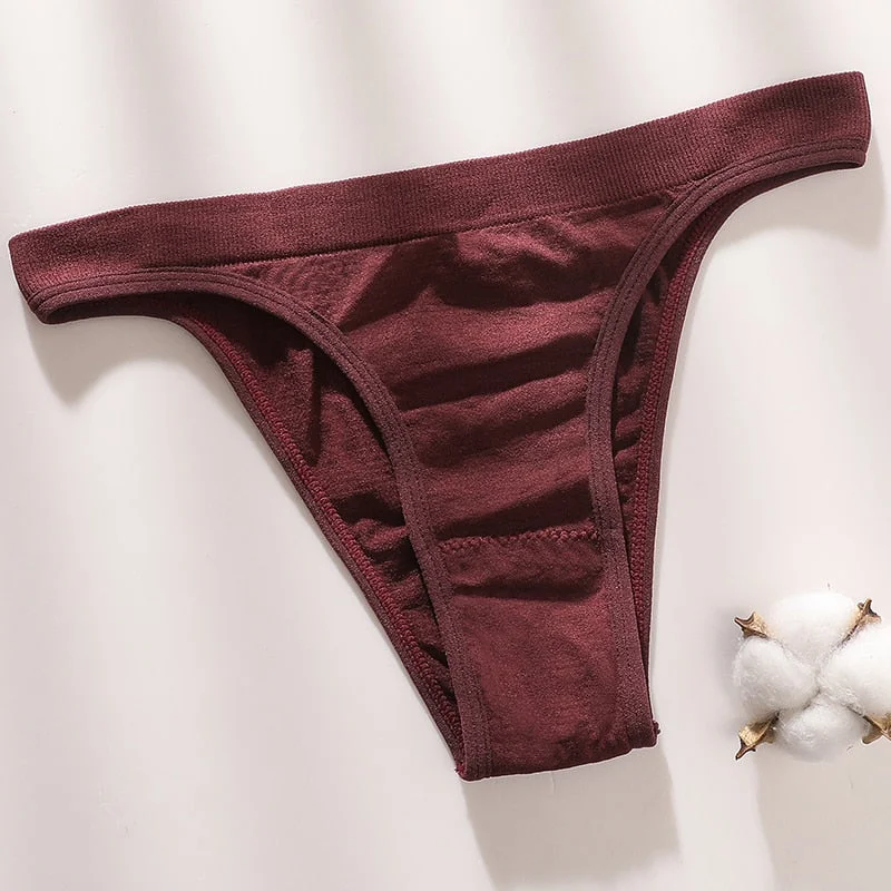 Women Thong Brazilian Panties Sexy G-String Female Underpants Bikini Cotton Gusset Sexy Lingerie Ladies Seamless Underwear