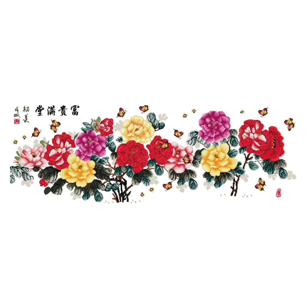 

Full Of Wealth - 14CT Stamped Cross Stitch - 123*50cm, 501 Original