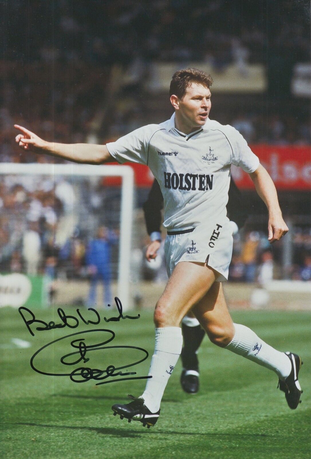 Clive Allen Hand Signed Tottenham Hotspur 12x8 Photo Poster painting 2.