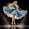(Counted/Stamped)Ballet Alice Silhouette-11CT Cross Stitch 40*40cm