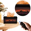 Fireplace Air Humidifier Waterless Auto-Off Aroma Diffuser for Home Decor Gift