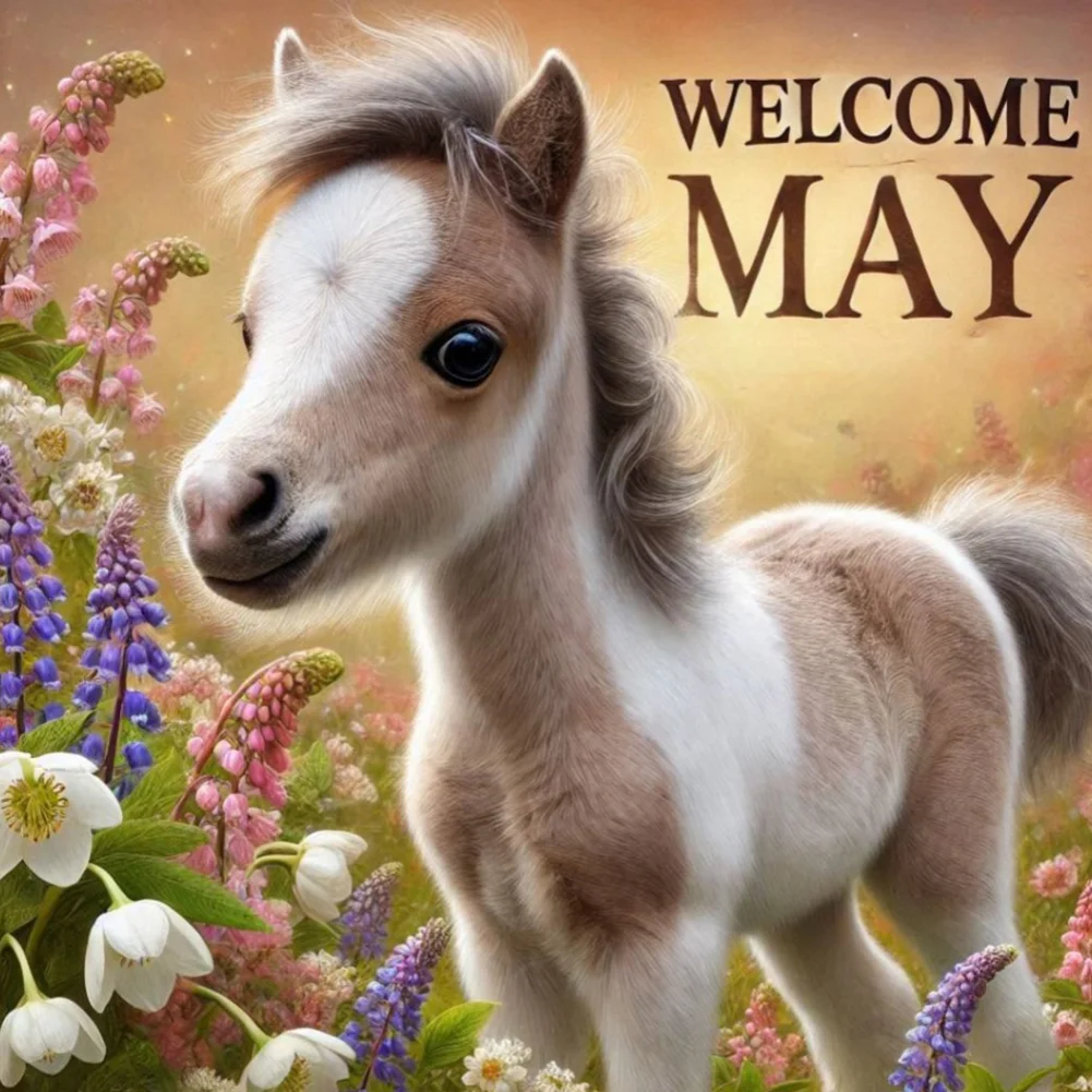 Diamond Painting - Full Square Drill - Horse May(Canvas|45*45cm)