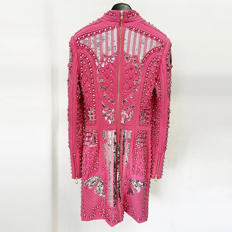 Nigikala Nigikala 2025 New Fashion Heavy Industry Diamond Nail Pearl Relide Relentight Dress Small Dress