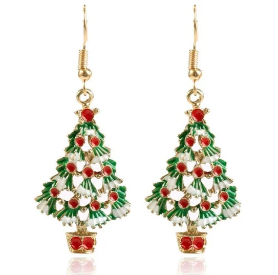 Tinyname® Santa Claus Elk Snowflake Creative Earrings