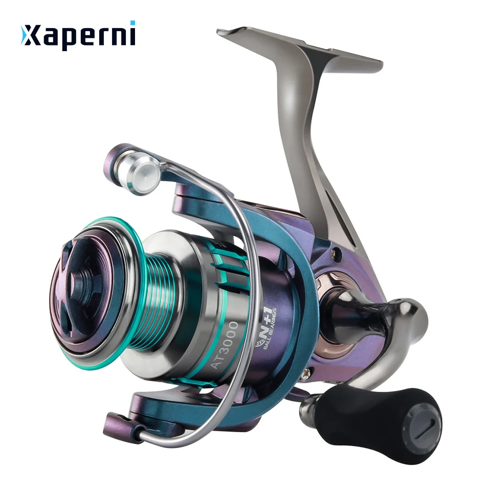 Xaperni AT Full-Metal Spinning Wheel Aluminum Alloy Body High Gear Ratio Fishing Reel
