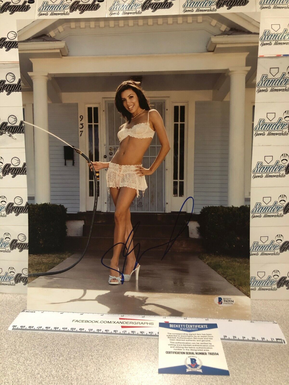 EVA LONGORIA DESPERATE HOUSEWIVES AUTOGRAPHED TV 11X14 Photo Poster painting-BECKETT BAS COA