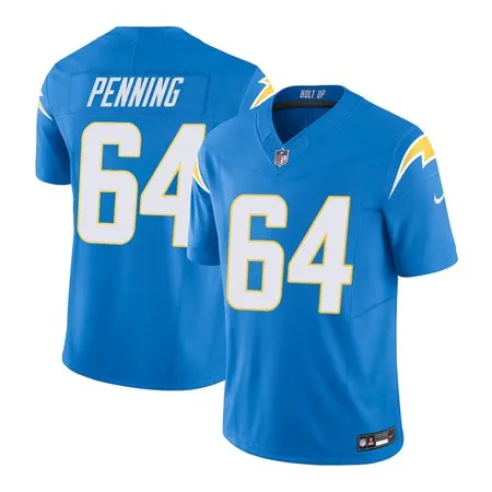 Youth Los Angeles Chargers #64 Trevor Penning  Blue Alternate Charger Power Vapor F.U.S.E. Limited Jersey