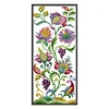 Abstract Flower - 14CT Stamped Cross Stitch 19*47cm/7.48*18.5in tapestrymarket