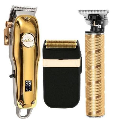 3 In 1 Professional Hair Clippers Set For Men--Gold