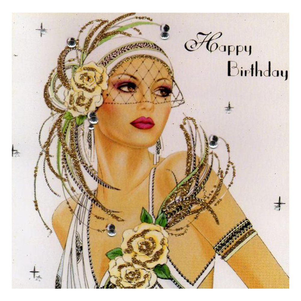 

Elegant Lady - 11CT Stamped Cross Stitch - 40*40CM, 501 Original