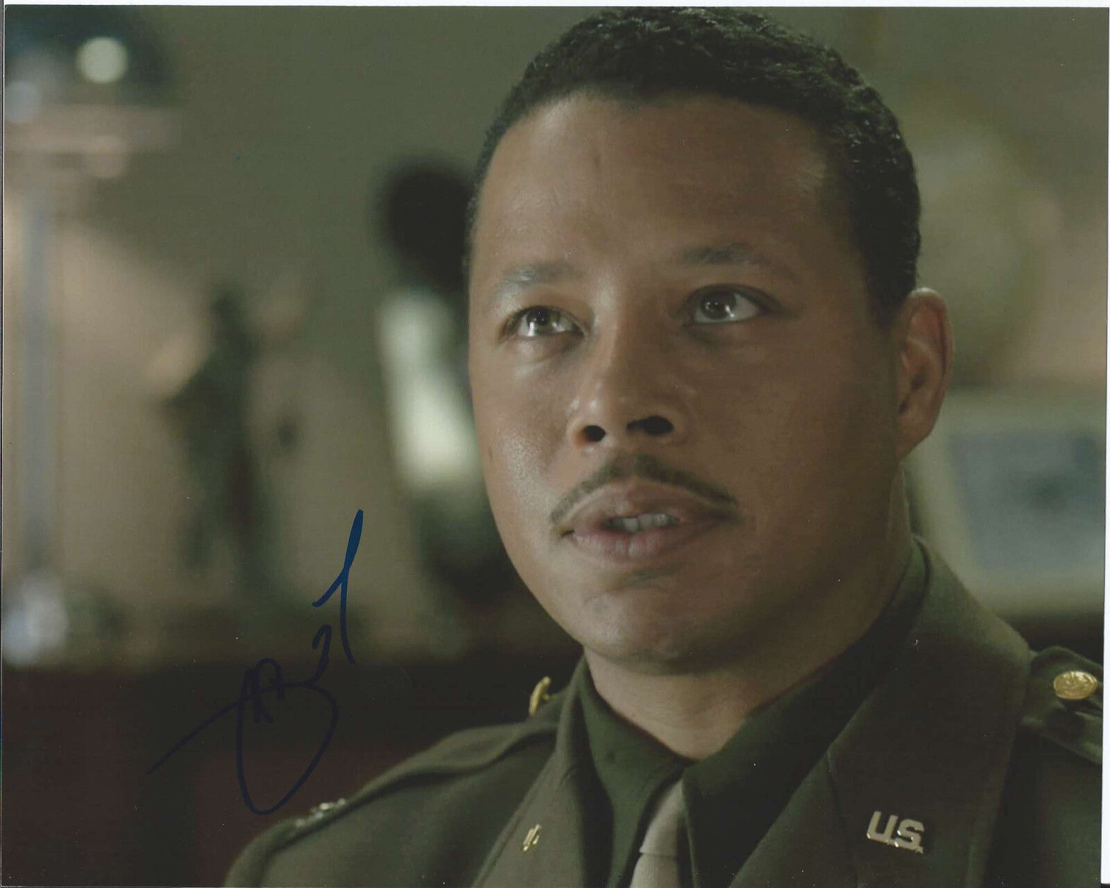 ACTOR TERRENCE HOWARD HAND SIGNED 'RED TAILS' 8X10 Photo Poster painting W/COA PRISONERS