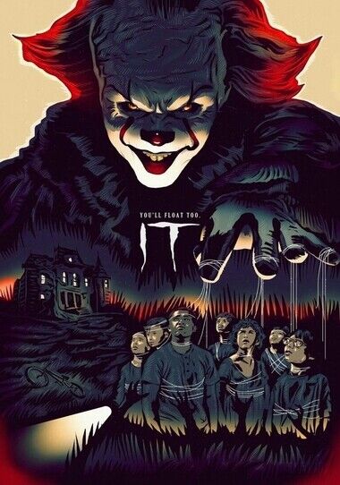 IT - HORROR MOVIE POSTER 2 - Photo Poster painting QUALITY INSERT -  POST!