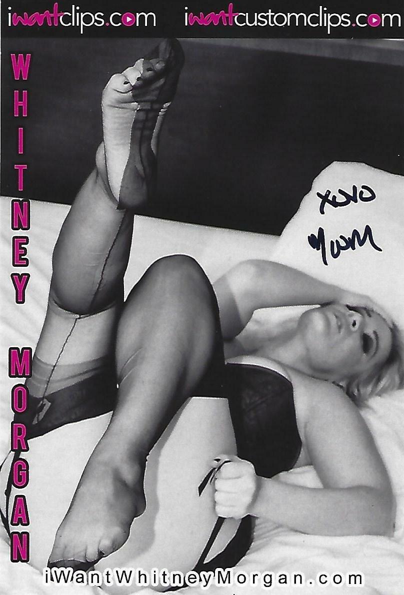 Miss Whitney Morgan Signed 4x6 Photo Poster painting Card Porn Fetish Model Picture Autograph 2