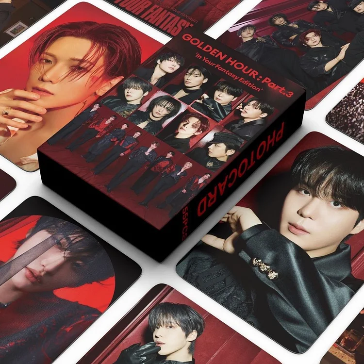 2025 ATEEZ In Your Fantasy World Tour 55 Sheets Golden Hour: Part 3 Collectable Cards officialateezshop