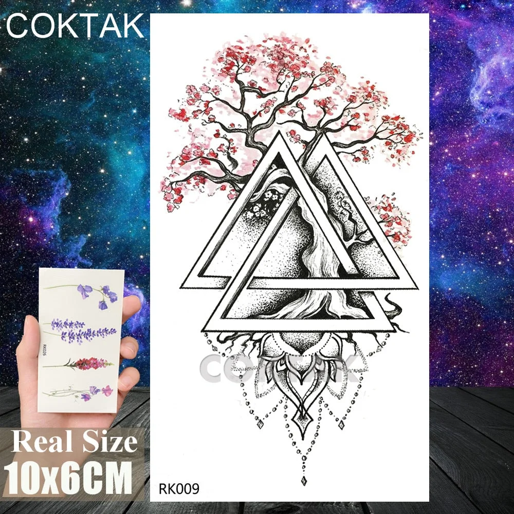 Sexy Red Lips Tooth Tongue Temporary Tattoos Sticker For Adult Body Art Painting Chest Tatoos Fake Waterproof Tattoo Paper