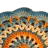 Crochet Colorful Mandala Coaster Handmade DIY Material Package with Crochet Hook