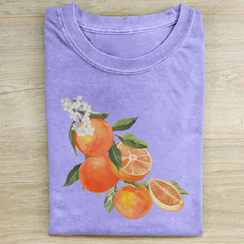 Vintage Orange Graphic T-shirt