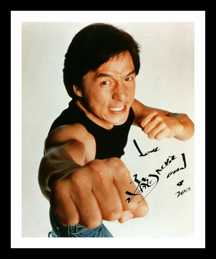 Jackie Chan Autographed Signed & Framed Photo Poster painting