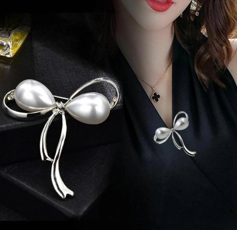 Elegant Glam Pin Geometric Alloy Plating Inlay Artificial Pearls Rhinestones Shell Women’s Brooches